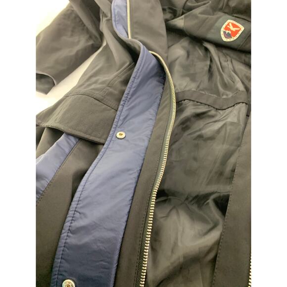 1 Madison Expedition Heritage Collection Womens Jacket Size L Black w/ Navy Trim - Picture 13 of 15